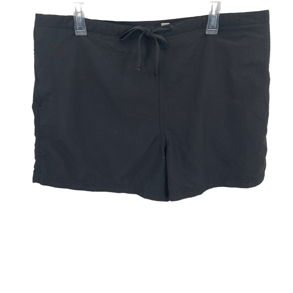 LL Bean Womens NWT Black Shorts Sunsmart UPF 50+ Size XL Sporting Fishing Hiking